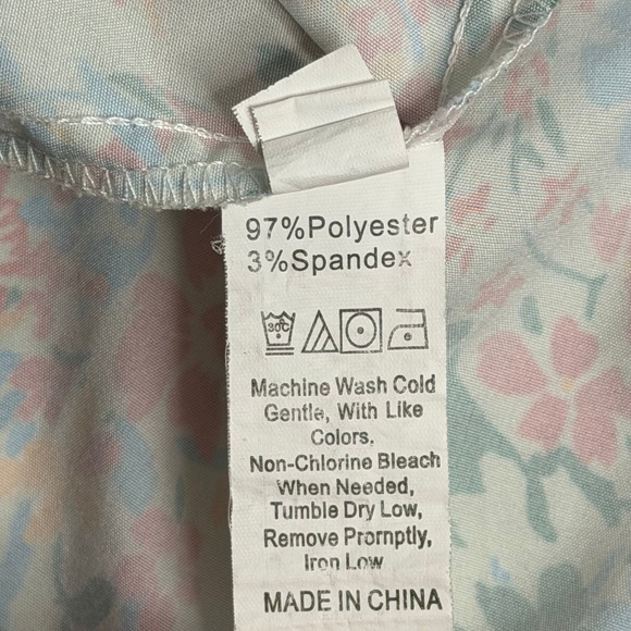 Multicolor Floral Ruffle Tiered Midi Dress Juniors Size Small Cottagecore Fairy - Picture 9 of 11